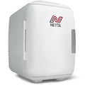 NETTA - Mini frigo da 5 l, portatile, per camera da letto, roulotte, ufficio, con funzione di raffreddamento e riscaldamento, colore: bianco