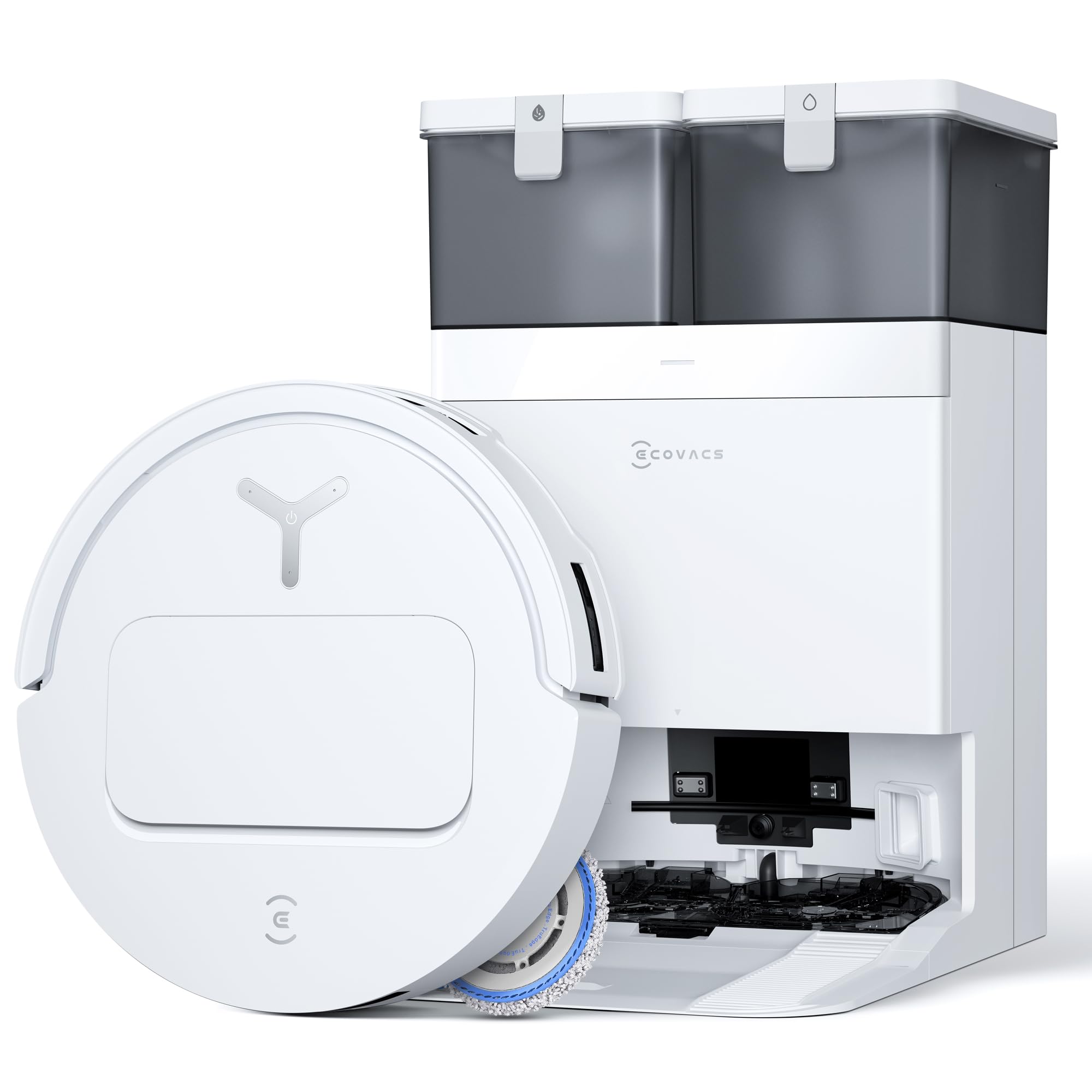 ECOVACS DEEBOT T50 OMNI Gen2 Robot Aspirapolvere Lavapavimenti, (Migliorato da T30 PRO), 21000 Pa, Spazzola Laterale Estensibile e Lavapavimenti, lavaggio con acqua calda a 75 ℃, Ultrasottile 81 mm