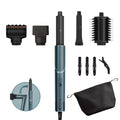 Shark FLEXSTYLE Styler e Asciugacapelli 5 en 1, Set Regalo Limited Edition, cilindri ad aria, FrizzFighter, spazzola ovale, concentratore, pinze, custodia, senza danni da calore, Verde Acqua HD450TLEU