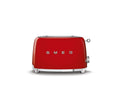 Smeg, Tostapane 2x2 TSF01RDEU, 2 Scomparti da 36mm, 6 Livelli di Doratura, Funzione Riscaldamento, Scongelamento e Bagel, Espulsione Automatica del Pane, Cassetto Raccoglibriciole, 950W, Rosso