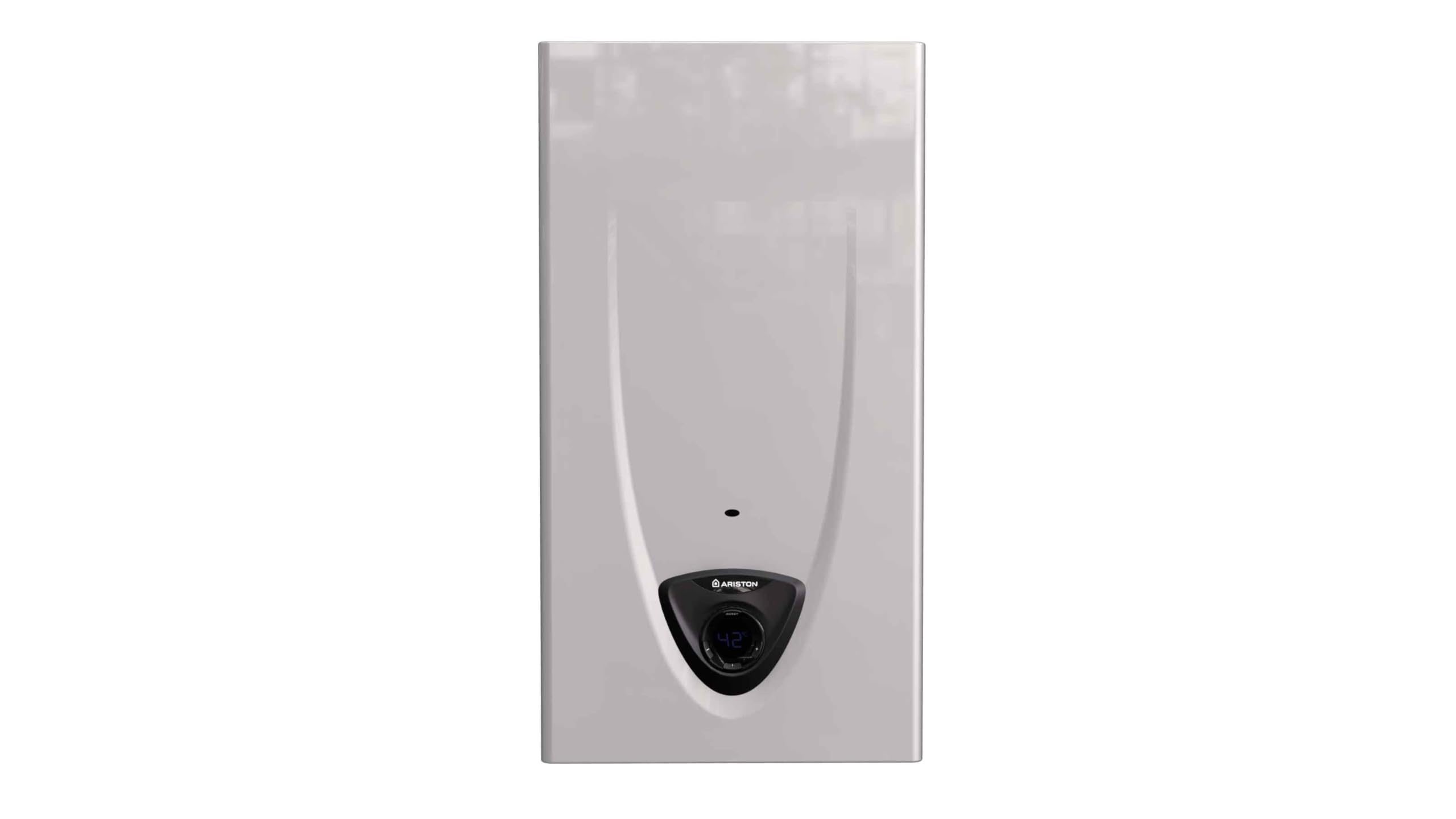 Ariston Fast EVO X - Scaldabagno a Gas Istantaneo Camera Aperta 14L/Metano Innovativo Display LCD per Regolazione Temperatura e Rilevamento Fiamma di Massima Sicurezza 22.52x26x58, Classe Energetica A