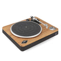 House of Marley Giradischi Wireless Stir It Up, Giradischi Vinile Bluetooth, Lettore Vinile in Tessuto Riciclato, Giradischi Vinili Vintage Bambù/Nero