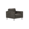 Moderner, bequemer Sessel mit robustem Design und Metallbeinen
