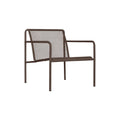 Moderne Metallgartenliege mit Netzdesign