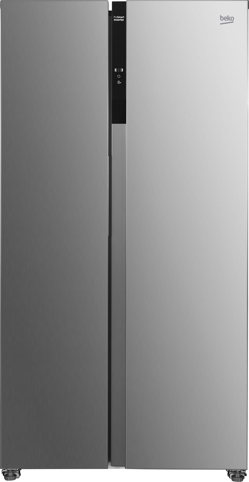Beko GNO5322XPN side-by-side, frigorifero, congelatore, volume totale 532 l, 347 litri, area di congelamento 185 litri, display multifunzione, raffreddamento rapido, allarme porta, effetto acciaio